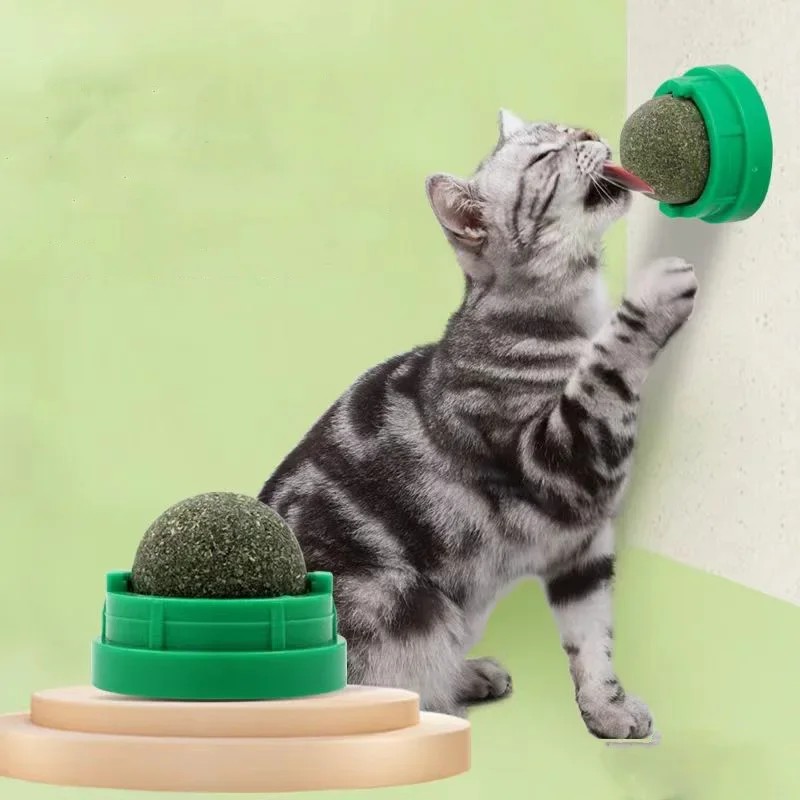 Catnip Toys - Mint Ball Cat Teeth Cleaning Toy