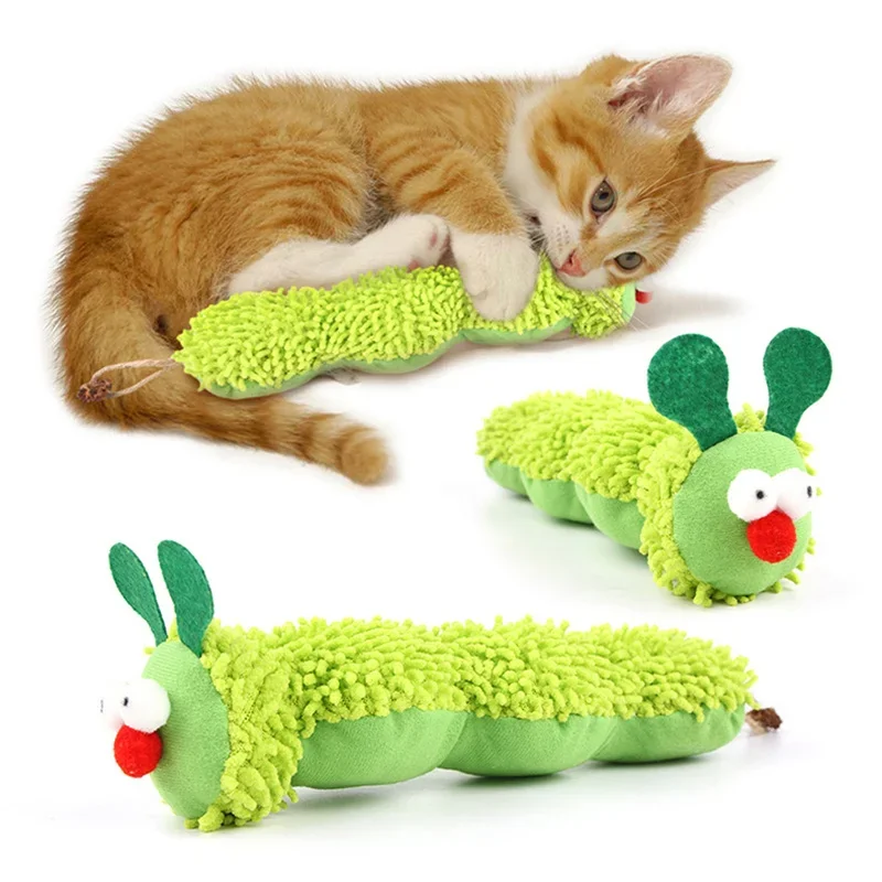 Catnip Toys - Cat Toys Plush Caterpillar Scratch Resistant