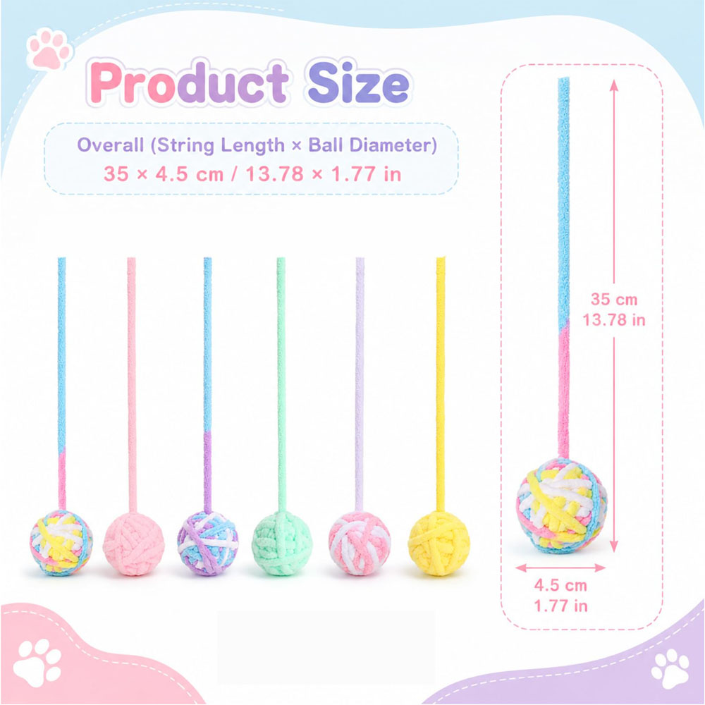 Cat Toys Balls Woolen Yarn Cat - Catnip Toys recension och pris