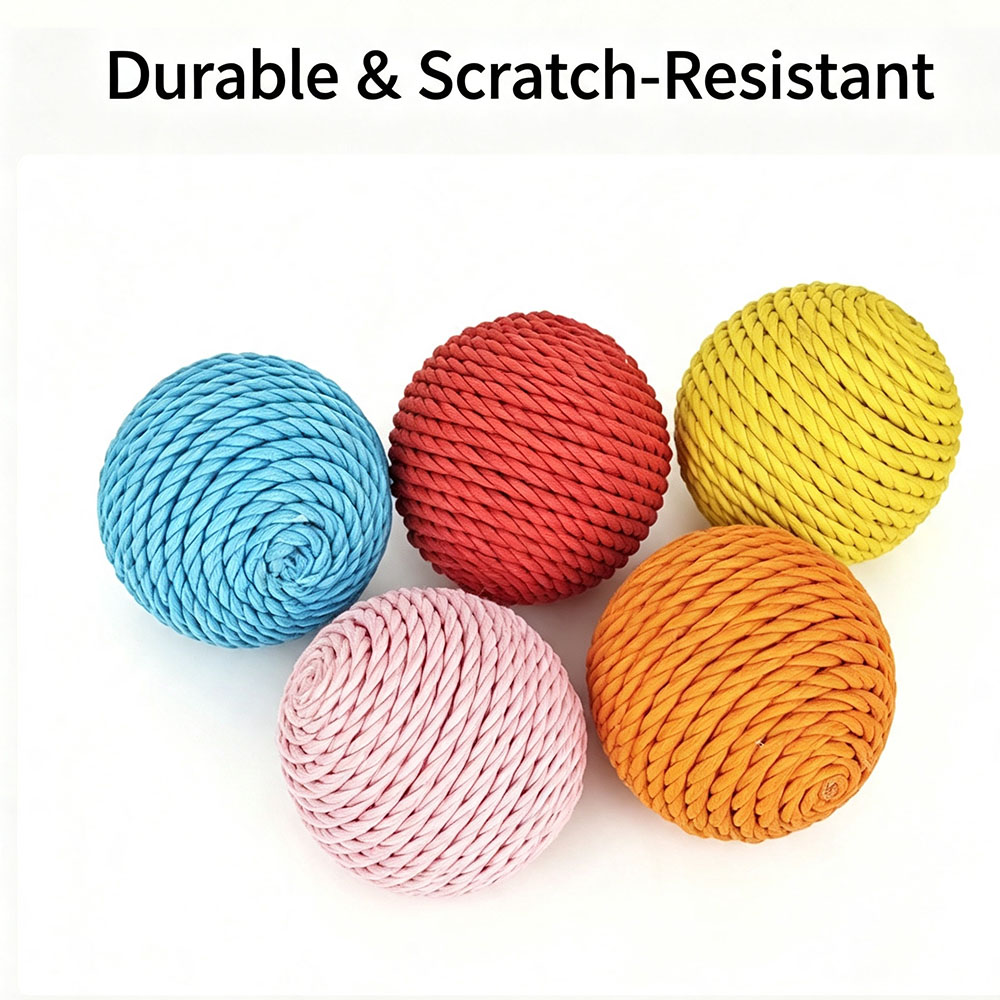 Colorful Sisal Cat Toy Ball In - Catnip Toys recension och pris