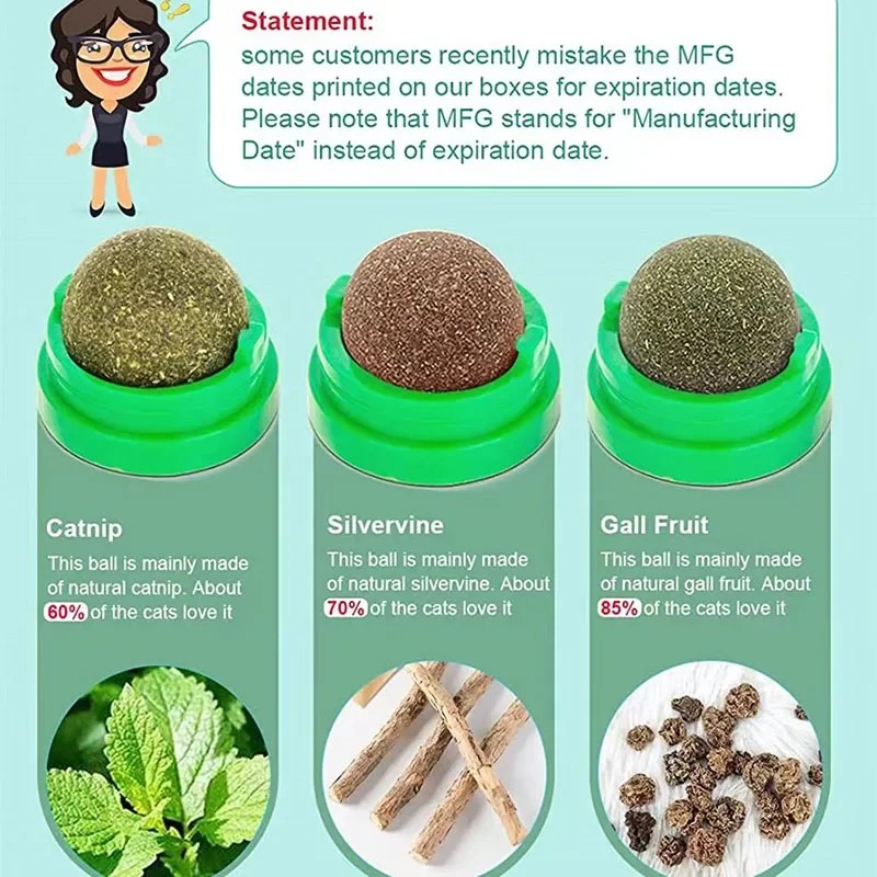Mint Ball Cat Teeth Cleaning T - Catnip Toys recension och pris
