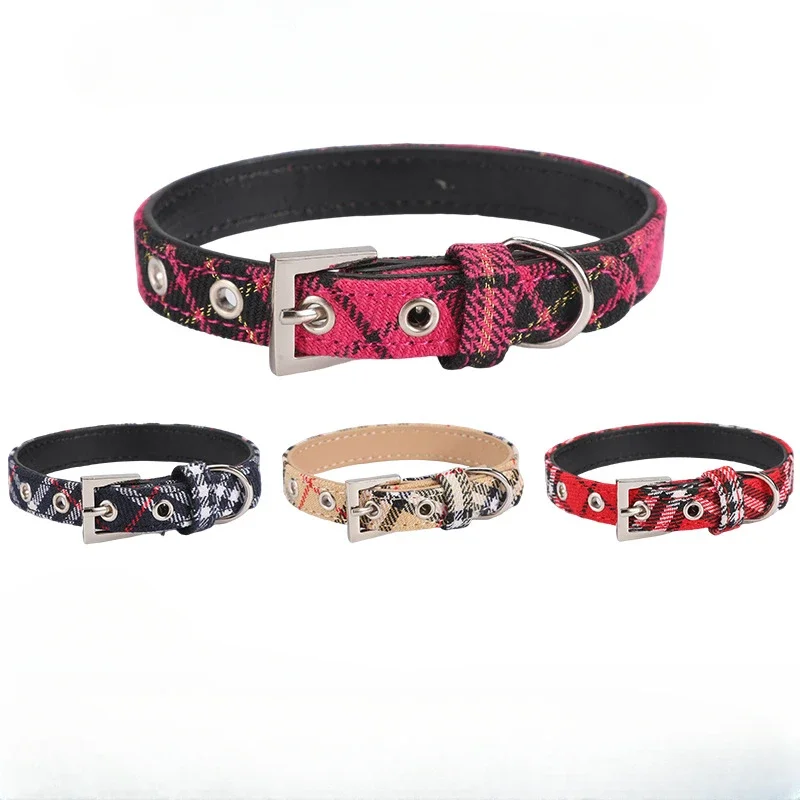 Pet Collar Scottish Plaid Dog  - Pet Supplies App recension och pris