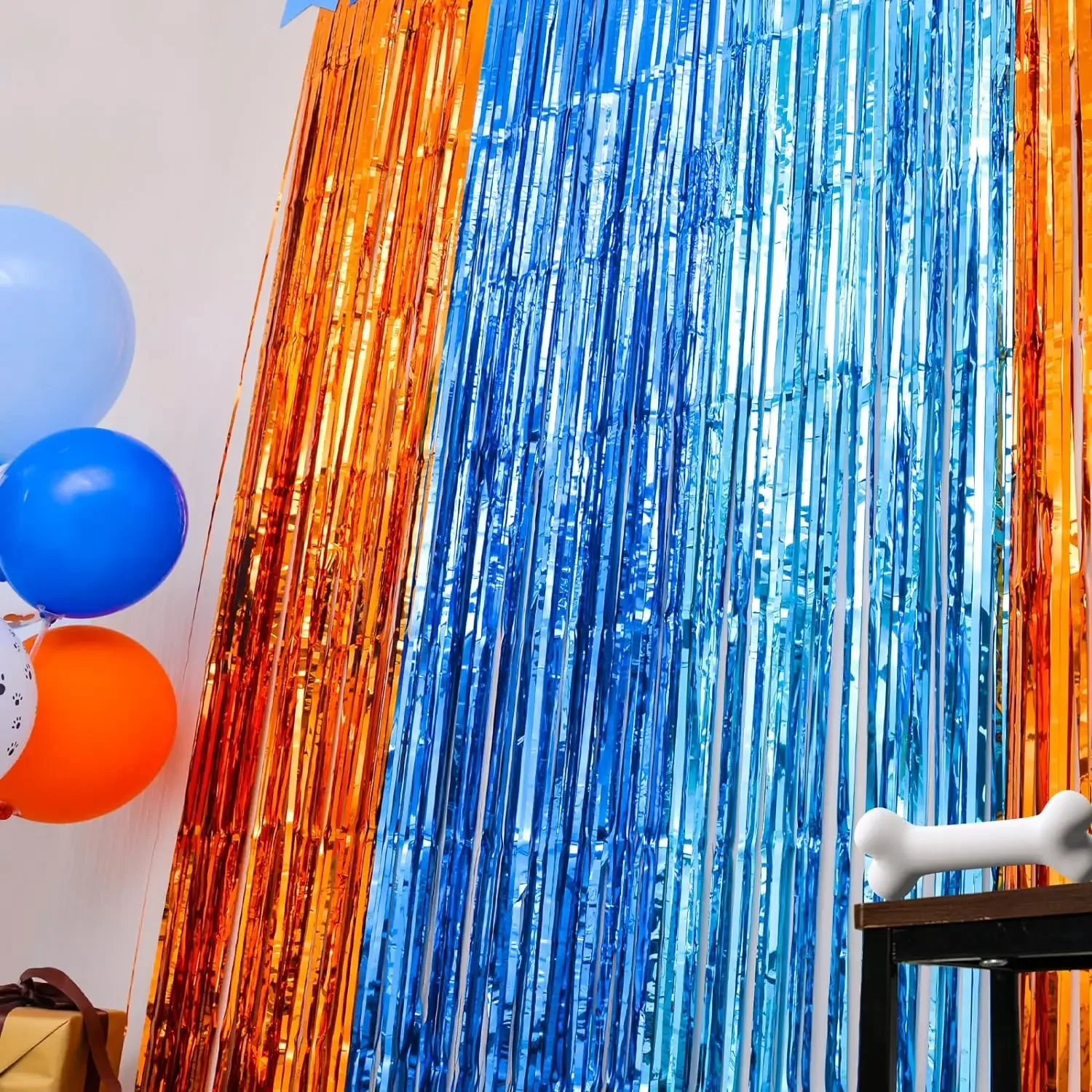 Orange Blue Dog Foil Fringe Cu - Pet Supplies App recension och pris