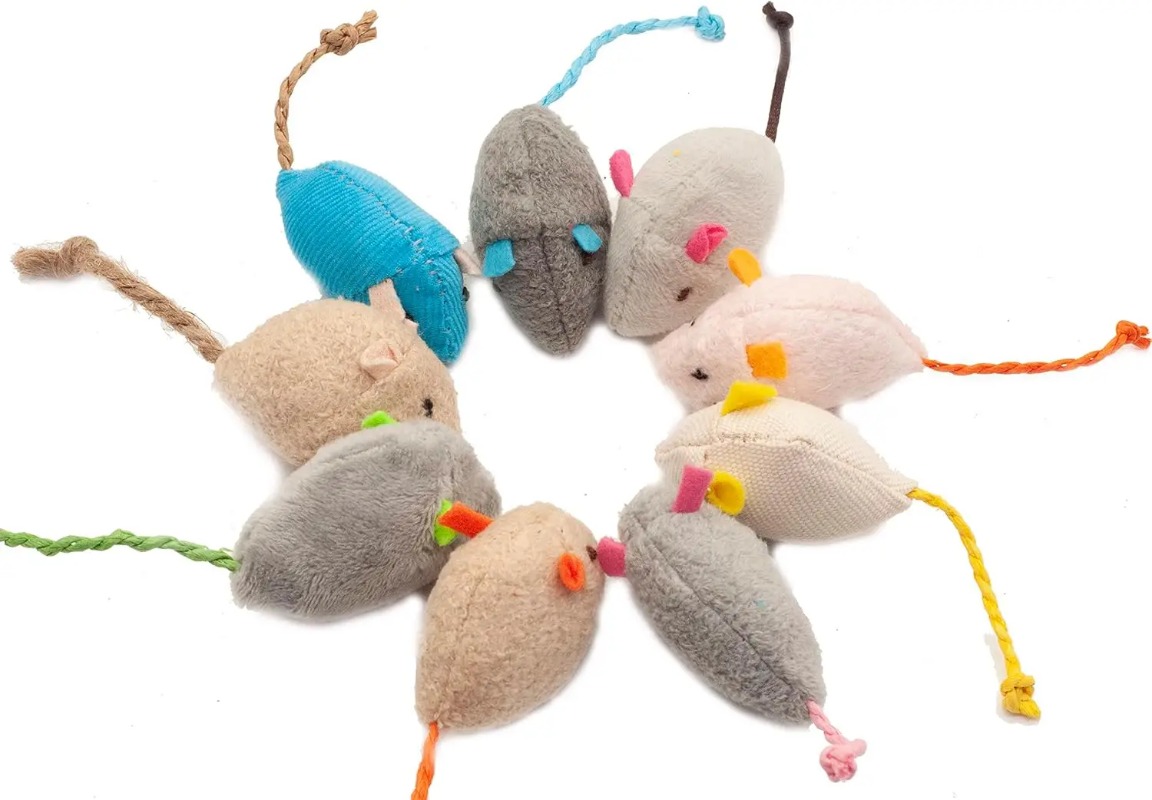 3/200pcs Rattle Cat Mouse Toys - Catnip Toys recension och pris