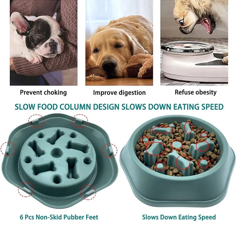 1Pc Slow Feeder Dog Bowl Anti- - Royal Canin Food Medium recension och pris